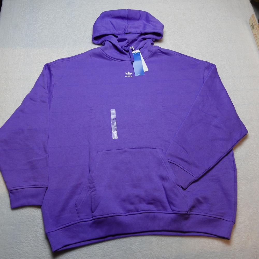 Adidas Originals ESS OS Women Hoodie XL Semi Cobalt Blue Oversized Trefoil NEW